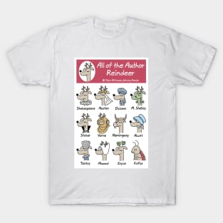 All of the Author Reindeer T-Shirt